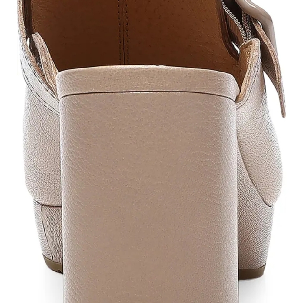 Donald J. Piner Gramercy Open Toe Platform Mule Mushroom -8.5 - Picture 6 of 11